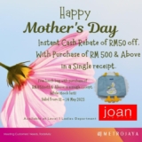 Metrojaya Mother’s Day 2023 Special rebates up to RM50 Off !