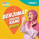 Lotus’s Berjimat Dengan Kami Sale on 12 May 2023