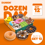 Dunkin’ Pay For 9 Donuts and Get 12 pcs Promotion