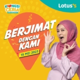 Lotus’s Berjimat With Kami Sale on 15 May 2023