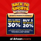 Al-Ikhsan Sports Factory Outlet up to 30% Off Sale till 4 Jun 2023