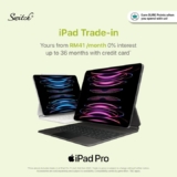 Save up to RM2,430 when you trade-in your current iPad at Switch outlets!