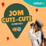 Lotus’s school holidays Sale on 25 May 2023