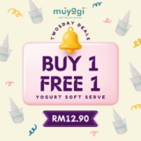 Muyogi buy 1 free 1 soft serve 2 for RM12.90 only on Every Tuesday Promotion
