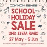 Common Sense Design Village Outlet Mall School Holiday Sale 27 May – 5 Jun 2023