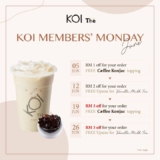 KOI Members’ Day voucher on Every Monday