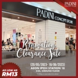 Padini AEON Mall Ipoh Station Clearance Sale As Low RM13
