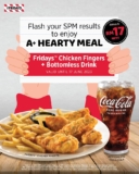 TGI Fridays Chicken Fingers + Bottomless Drink for only RM17