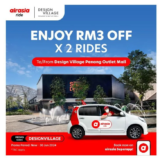 AirAsia Ride x Design Village Outlet Mall RM6 Off Promo Code