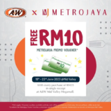 Get a free RM10 Metrojaya voucher with every A&W Meal