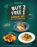 Italiannies BUY 2 FREE 1 LUNCH SET Promo 2023