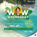 Malaysia Airlines WOW Wednesday 50% off Flight + Hotel packages Promotions
