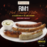 Morganfield’s RM1 Signature Pork Sausage Platter!