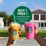 Starbucks BUY 1 FREE 1 on any handcrafted beverage on 11 July 2023