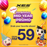 XES Shoes 21st Anniversary Promotion from RM59!