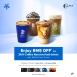 Zus Coffee – Savor Aromatic Bliss and Get RM5 Off with AFFIN Credit Card | Fuel Your Coffee Passion!