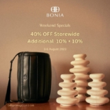 Upgrade Your Style with Bonia Weekend Special: 40% OFF Storewide + Additional Discounts from 3rd – 6th August 2023!