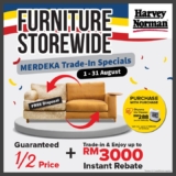 Harvey Norman’s Furniture Merdeka Trade-In Specials 2023