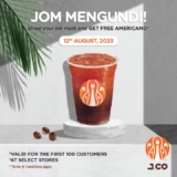 FREE Americano on 12 Aug for State Election Day with Show ink mark at JCO