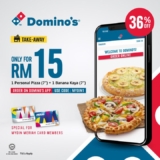 Domino’s Personal Pizza (7″) & 1 Banana Kaya (7″) For Only RM15