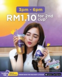 Tealive 2nd Cup of Bubble Tea for RM1.10 on Every Thursday