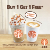 J.CO KTCC Mall Buy 1 FREE 1 for Hot/Iced Sunny latte Promo