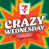 7-Eleven Crazy Wednesday Sale on 23 Aug 2023