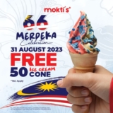 Mokti’s Free Merdeka Cone Ice Cream Giveaways