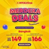 MYAirline flight tickets as low as MYR 66 and celebrate Malaysia’s 66 years Merdeka promotion 2023