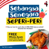 Nando’s FREE Whole Chicken (worth RM63.90) in Celebrating Merdeka Day 31 August 2023