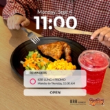 Kenny Rogers ROASTERS Lunch set meals and add-ons 2023