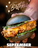 myBurgerLab BIRTHDAY SPECIAL: BUY 3 FREE 1 FOR SEPTEMBER BABIES