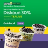 Tealive x GrabFood 30% Off Promo Code