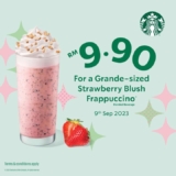Starbucks Strawberry Blush Frappuccino For Only RM9.90 on 9 SEP 2023