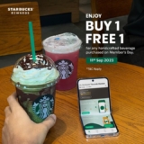 Starbucks Buy 1 Free 1 Beverage on 11 September 2023