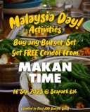 myBurgerLab Free bowl of Makan Time’s famous Cendol for every Burger Set!