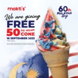FREE Mokti’s ice cream on 16 September 2023 for the celebration of Malaysia day!