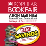 POPULAR Bookfair @ AEON Mall Nilai up to 70% Off Sale Until 8 Oct 2023