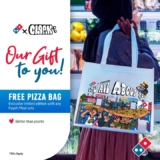 Domino’s Pizza FREE limited edition pizza bag Giveaways
