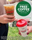 Krispy Kreme FREE COFFEE—hot or iced—on 29 Sept to celebrate National Coffee Day!