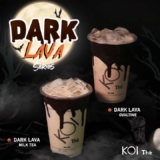 KOI Thé Malaysia special flavor for Halloween: Dark Lava Milk Tea Series 2023