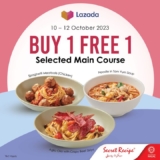 Secret Recipe Buy 1 Free 1 Main Course on 10 – 12 October 2023