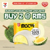 2 Mochi Durians at RM5 @ 7-Eleven