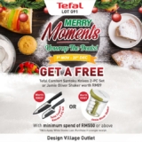 Tefal Design Village Outlet Mall FREE Comfort Santoku Knives 2-pc set of Jamie Oliver Shaker worth RM89