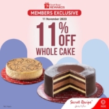 Secret Recipe Whole Cakes Extra 11% Off Promotion