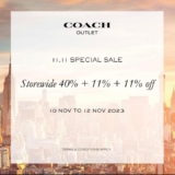 Introducing Coach 11.11 Single Day Specials: Unbelievable Discounts Await!