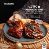 Tony Roma’s Lunch Promotion on Weekdays