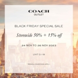 Coach Black Friday Sale 2023 storewide 50% + 15% off Promotion