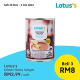 Lotus’s More Cheap Sale until 3 December 2023