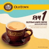 OLDTOWN White Coffee Exclusive RM1 OldTown White Coffee deal